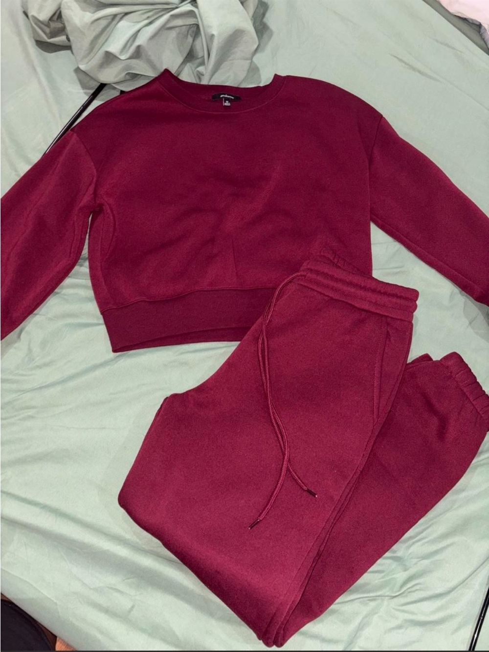 Ambiance Burgundy Kids Sweatshirt and Joggers Set